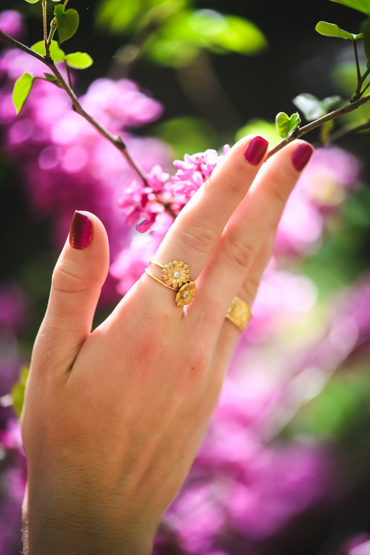 Daisy Ring in 18K Gold