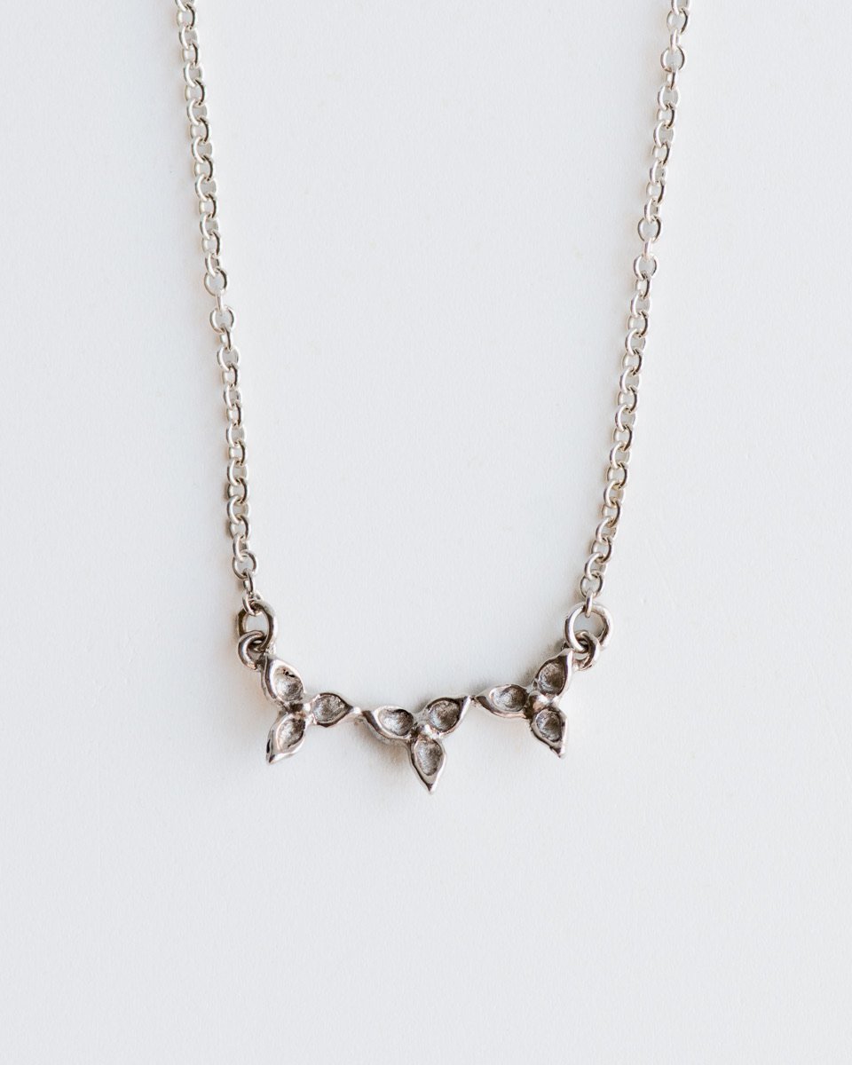 Tri-Trillium Necklace