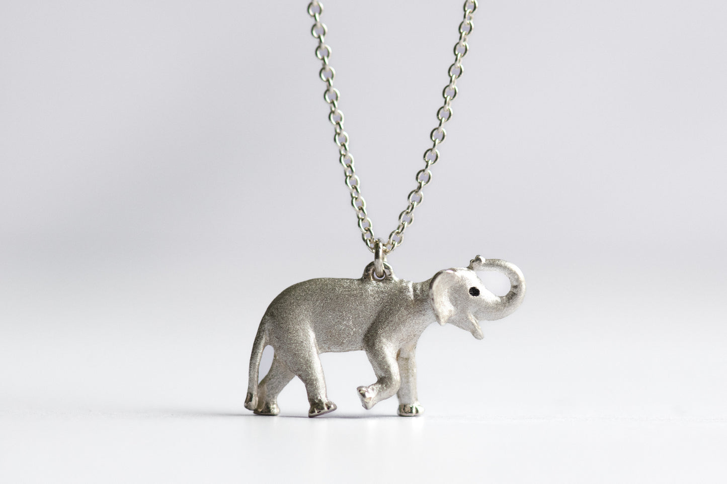 Elephant Pendant in Sterling Silver