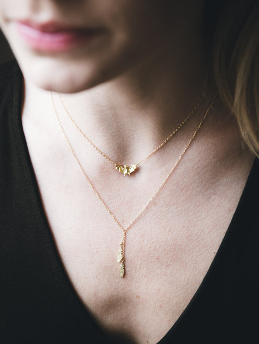 Bat Necklace in 18K Gold