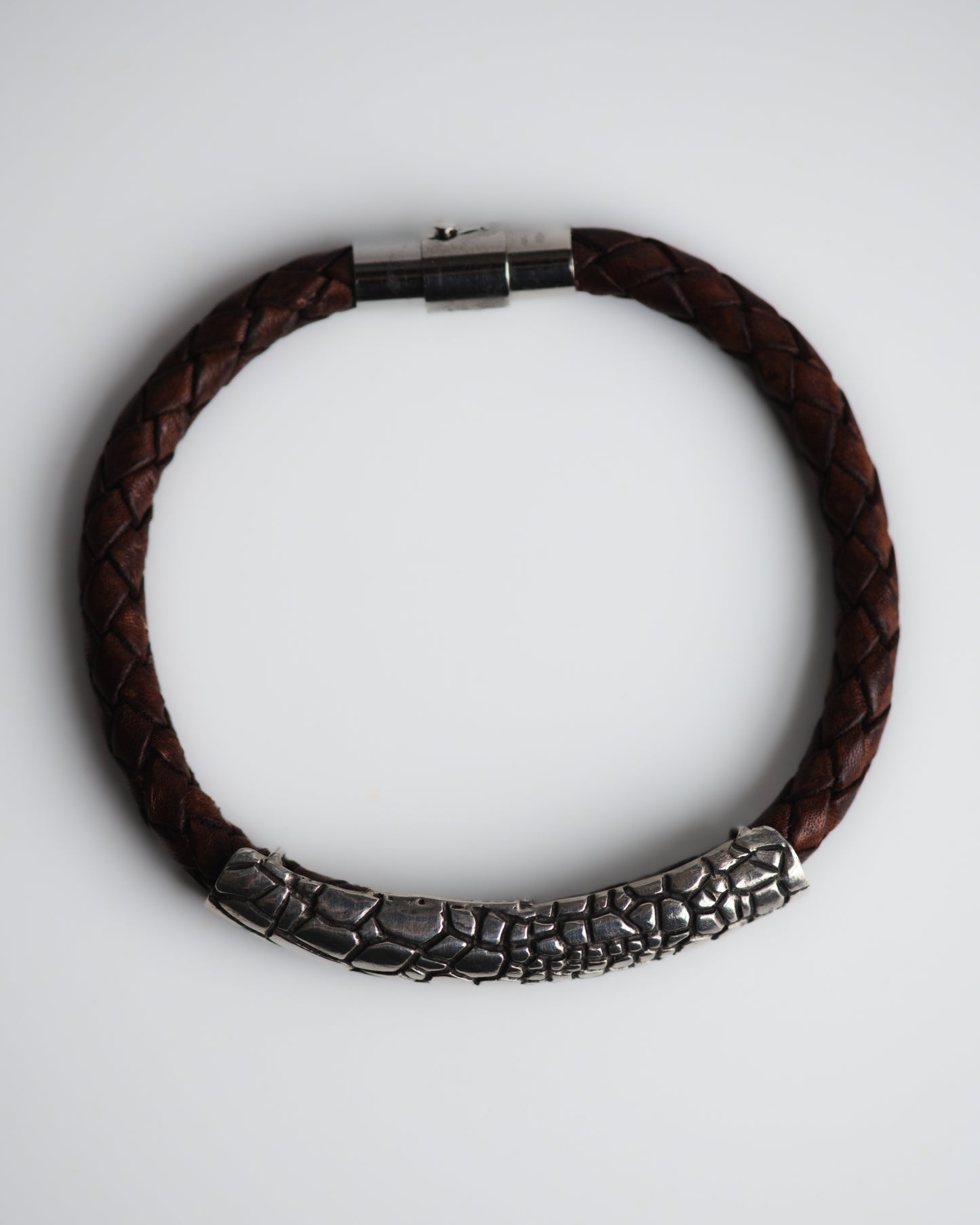 Reptile Texture Leather Bracelet