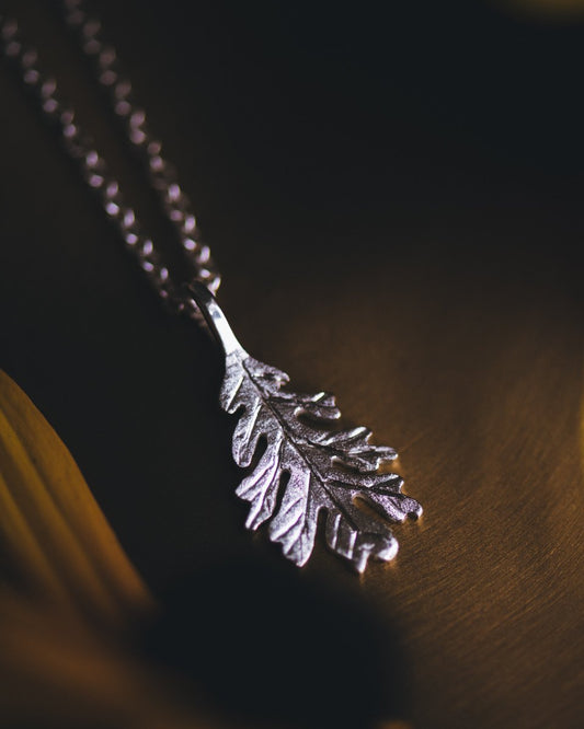 Oak Leaf Pendant in Sterling Silver