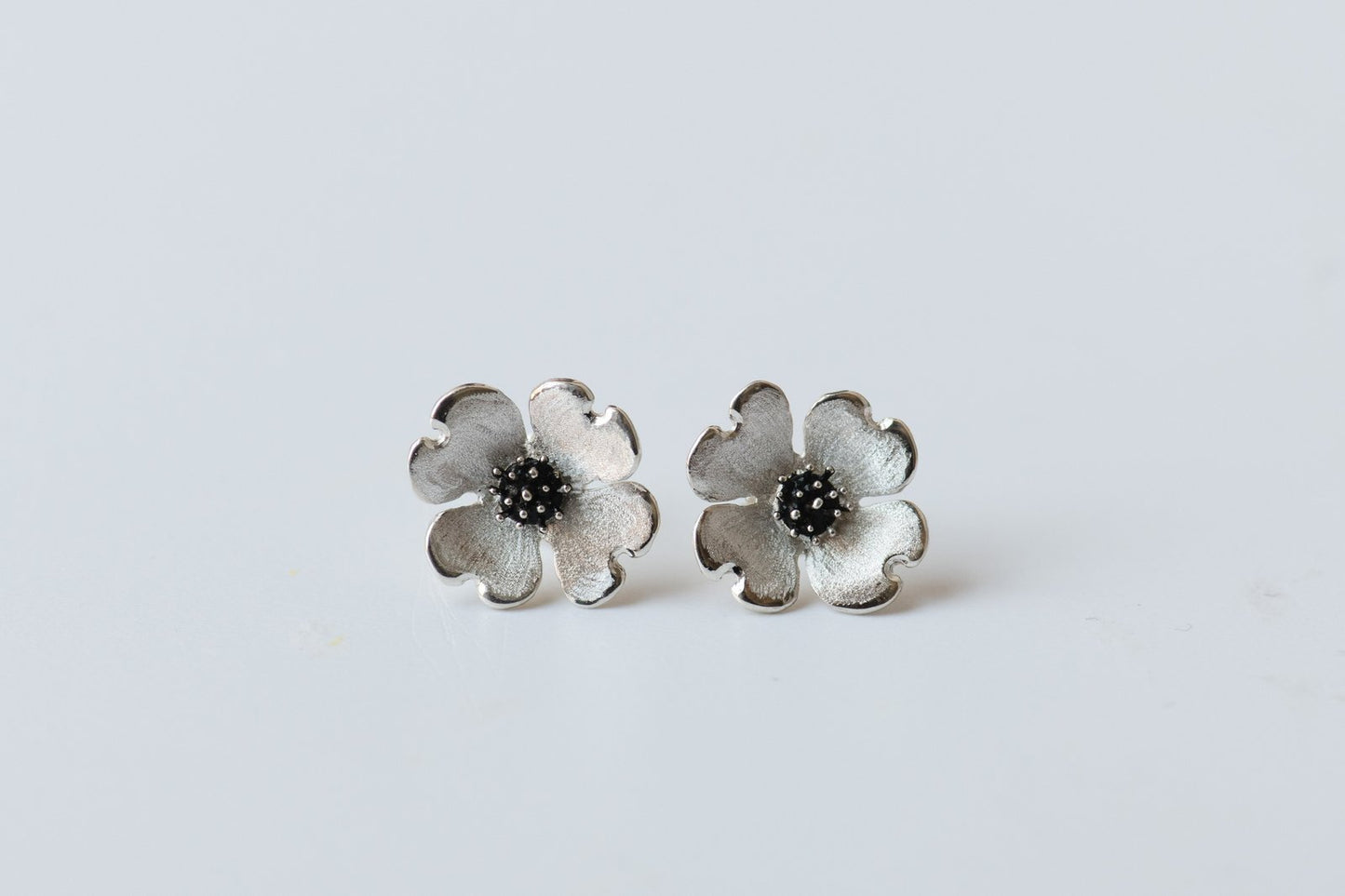 Dogwood Flower Stud Earrings