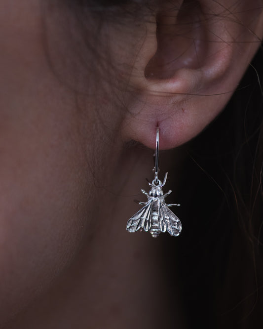 Bee Leverback Earrings