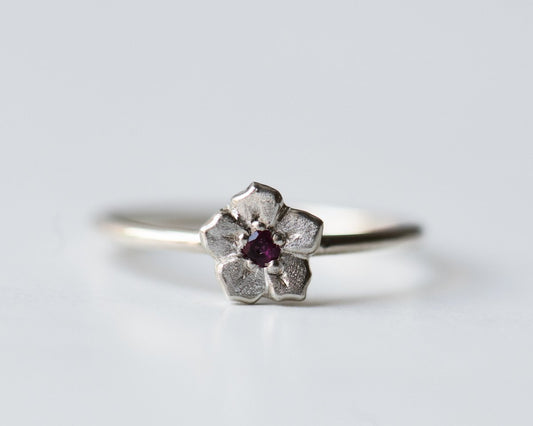 Forget-Me-Not Ring in Sterling Silver