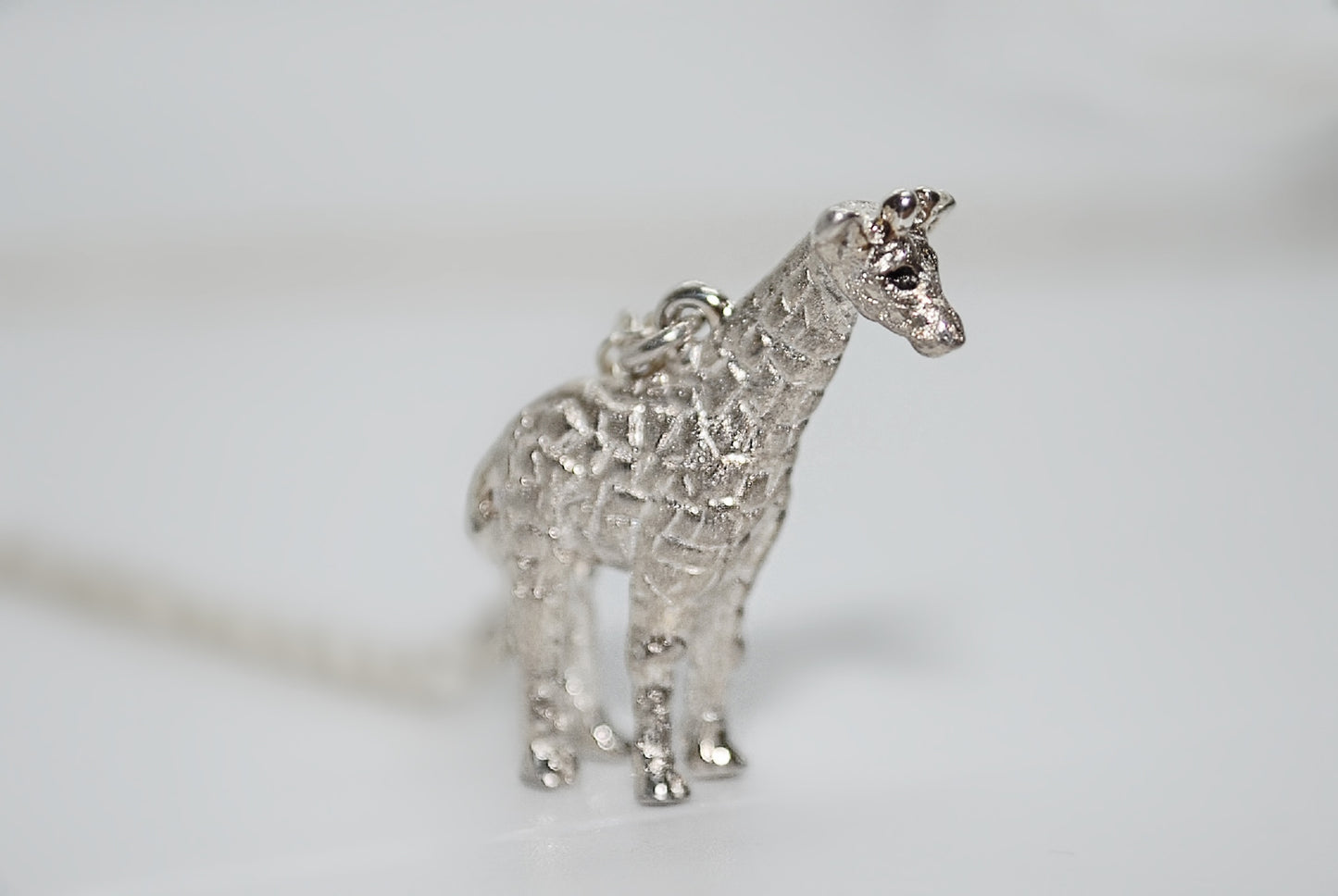 Giraffe Pendant in Sterling Silver