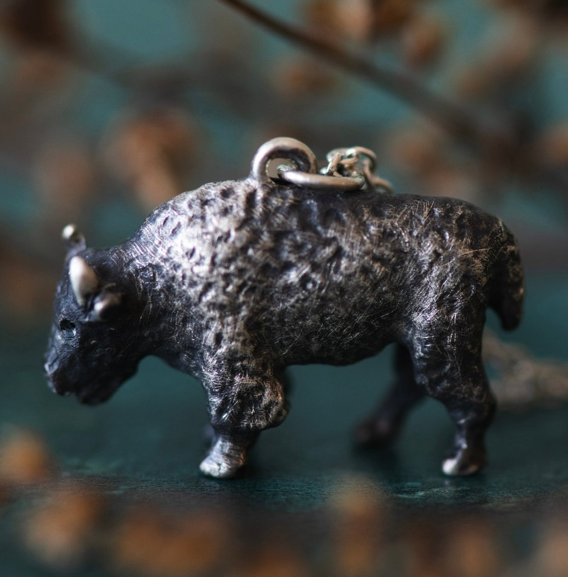 Bison Pendant | Sterling Silver