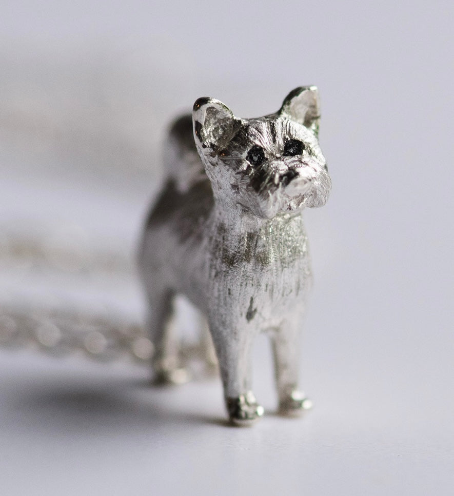 Pomeranian Pendant | Sterling Silver