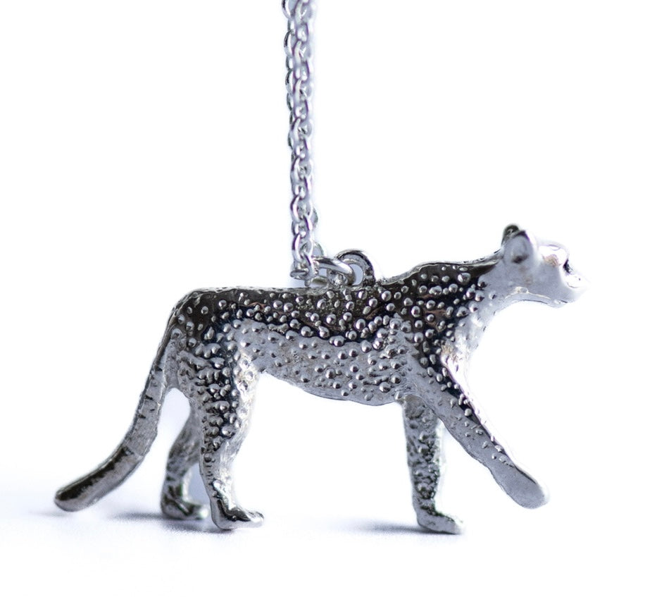 Cheetah Pendant | Sterling Silver