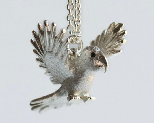 Macaw Pendant | Sterling Silver