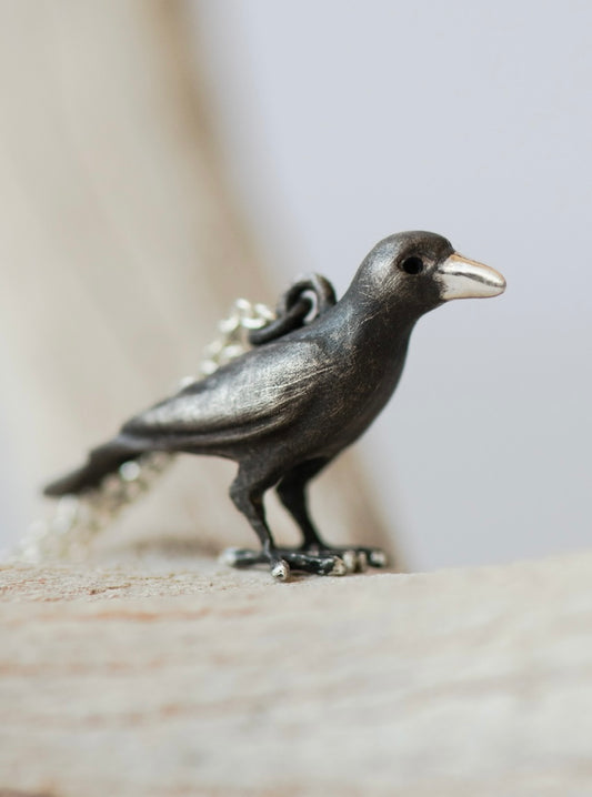 Raven Pendant | Sterling Silver