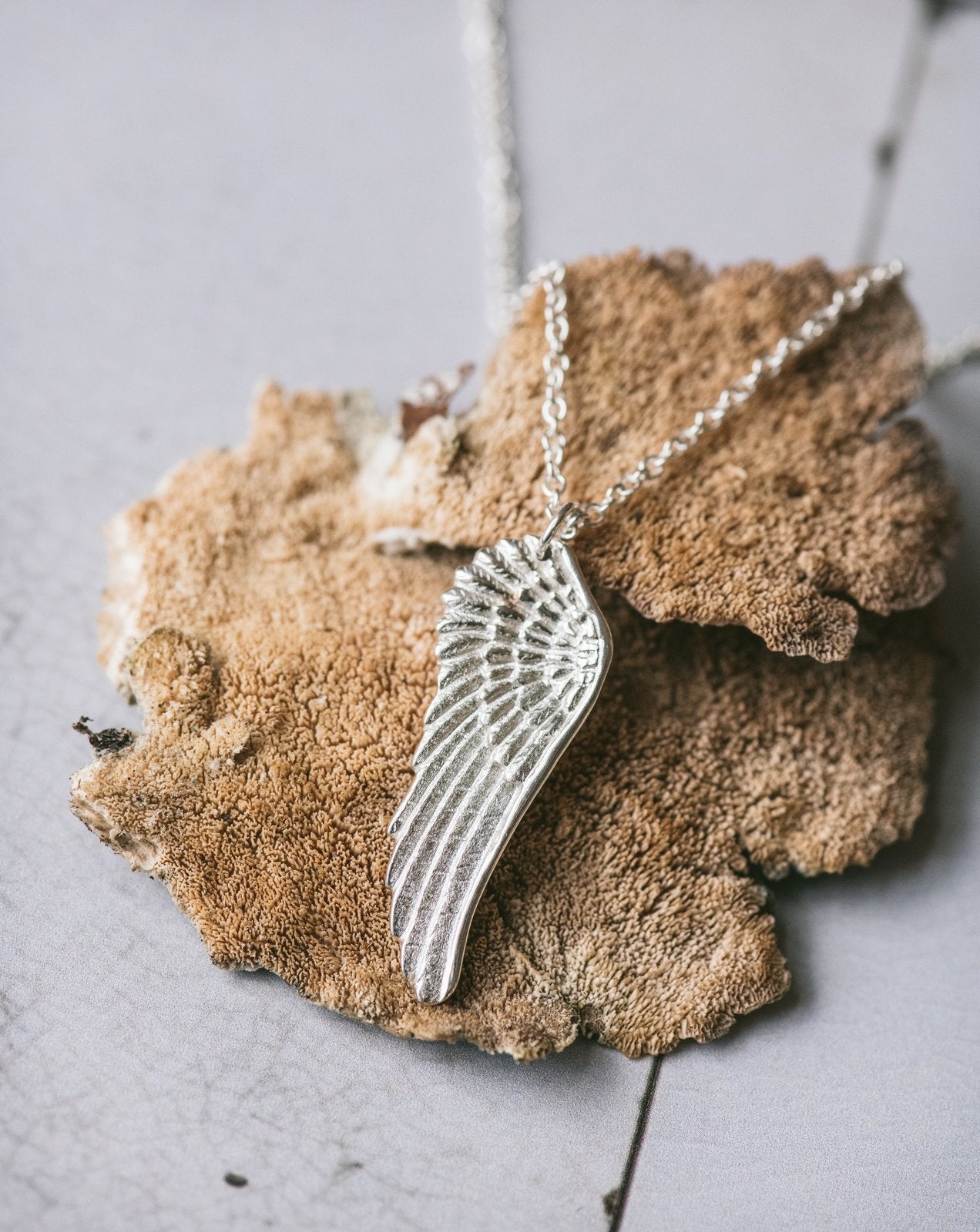 Wing Necklace in Sterling Silver