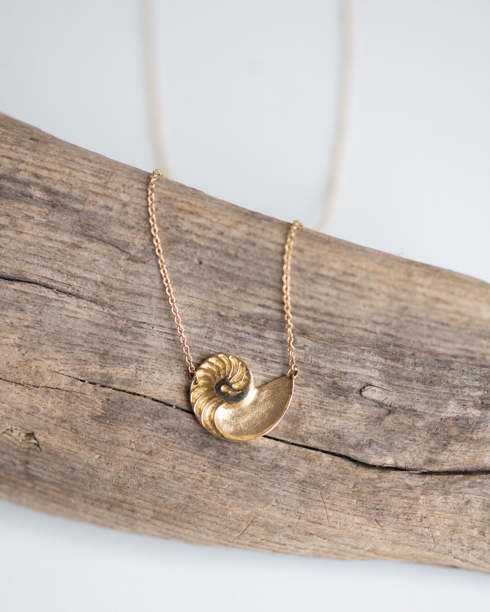 Nautilus Necklace in 18K Gold