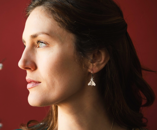 Bee Leverback Earrings