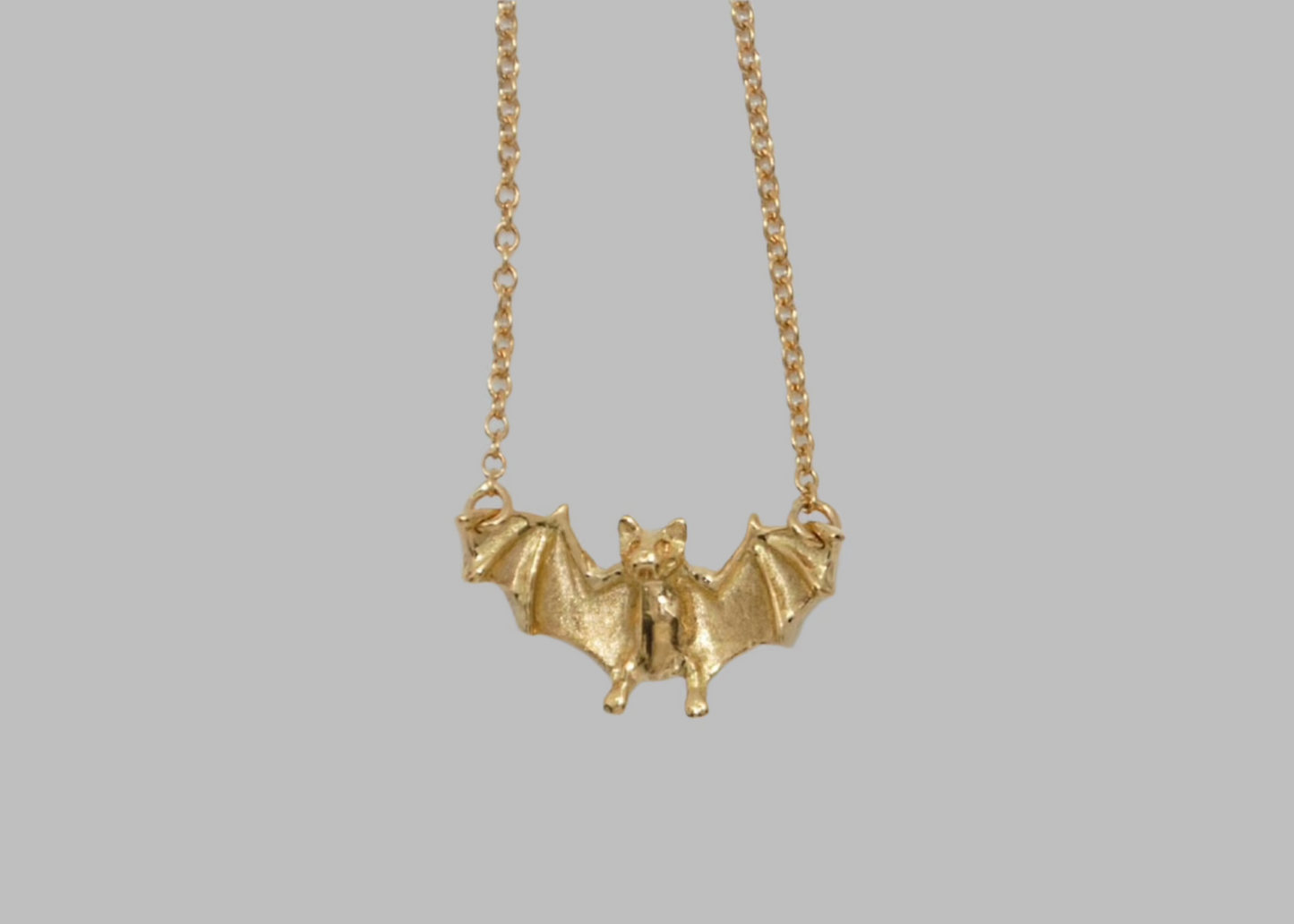 Bat Necklace in 18K Gold