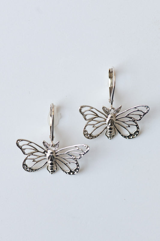 Butterfly Leverback Earrings