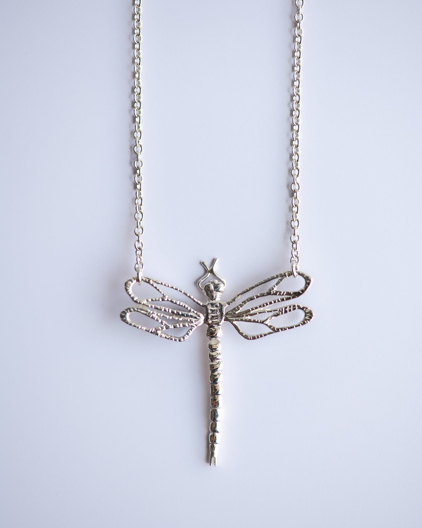 Dragonfly Necklace in Sterling Silver