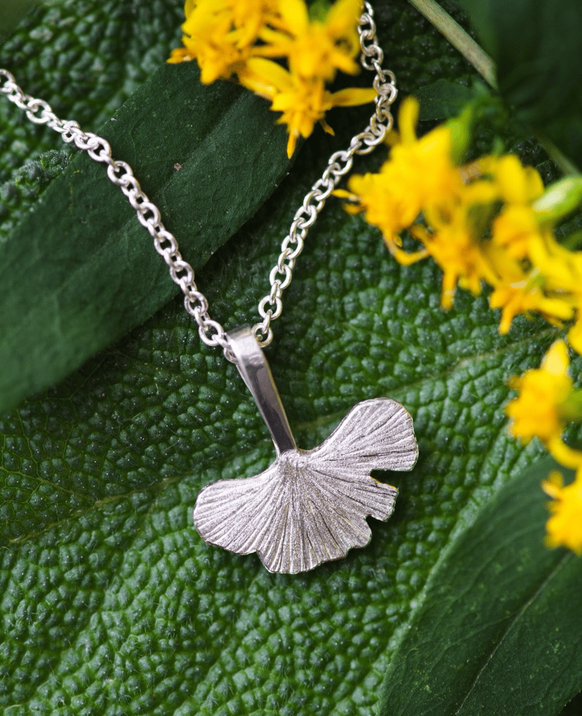 Ginkgo Leaf Necklace