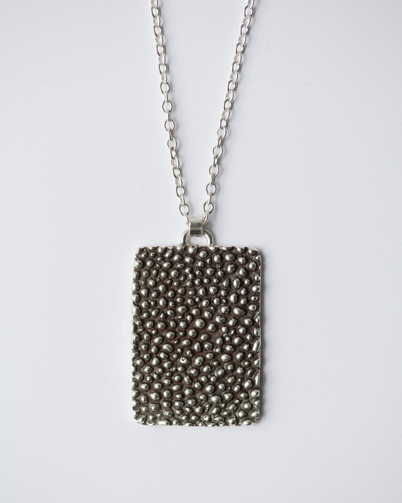 Skate Texture Rectangular Necklace