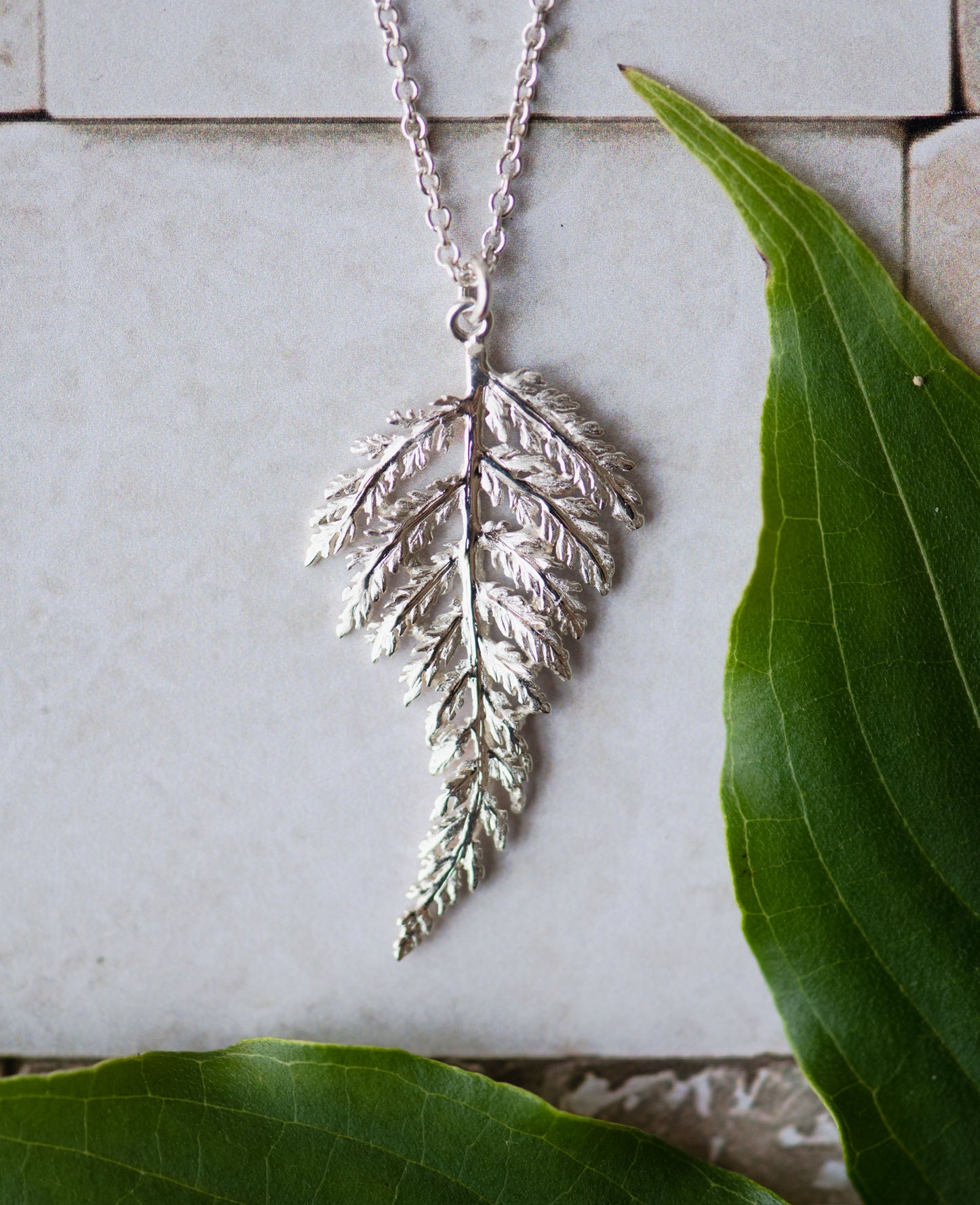 Fern Pendant in Sterling Silver