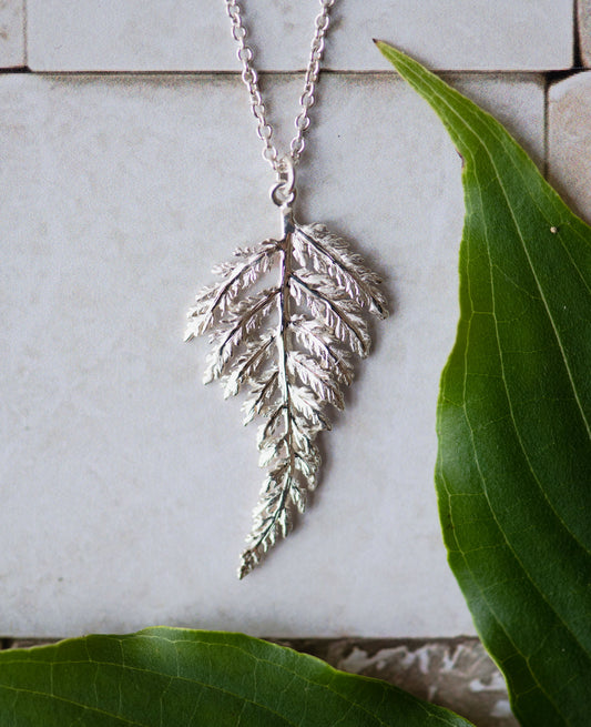 Fern Pendant in Sterling Silver