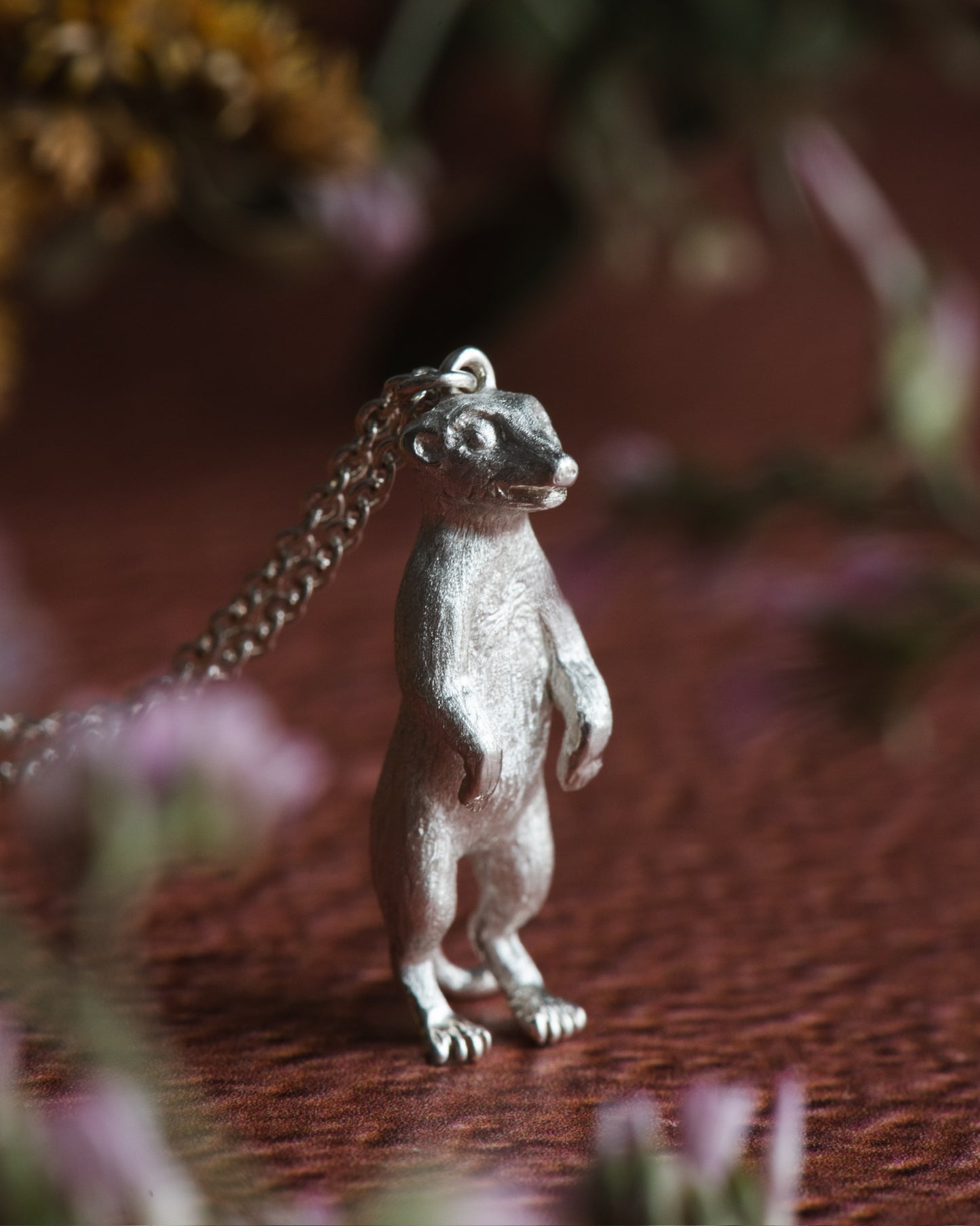 Meerkat Pendant in Sterling Silver
