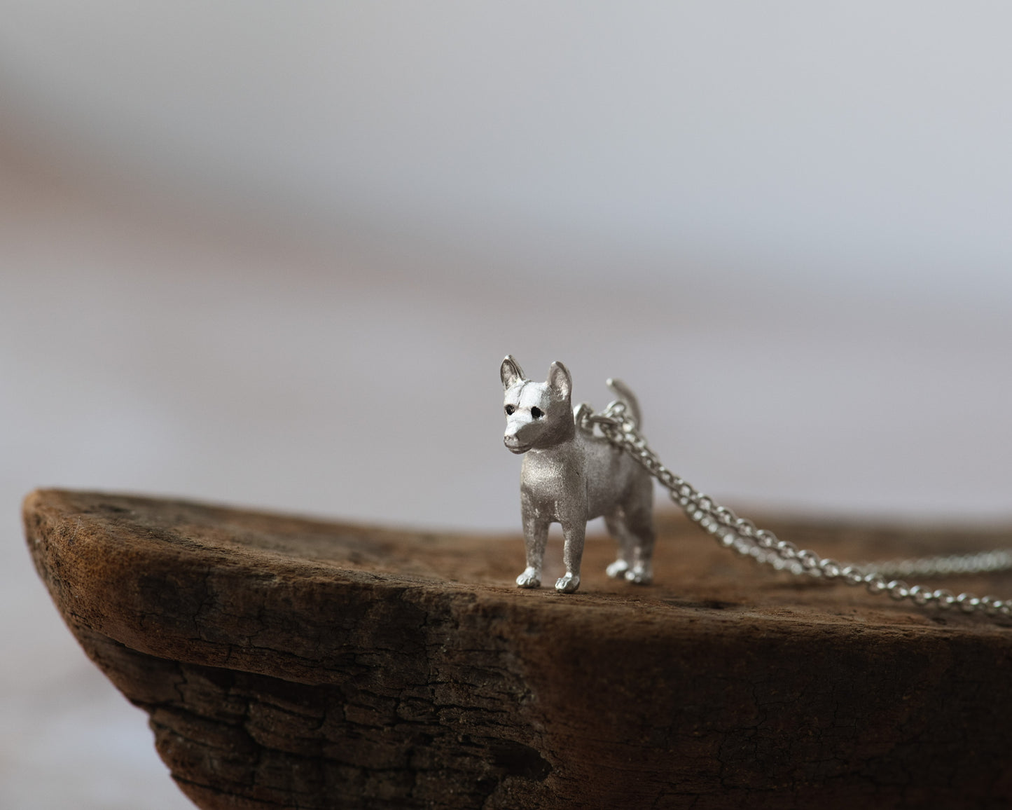 sterling silver 
Chihuah Pendant on a chain