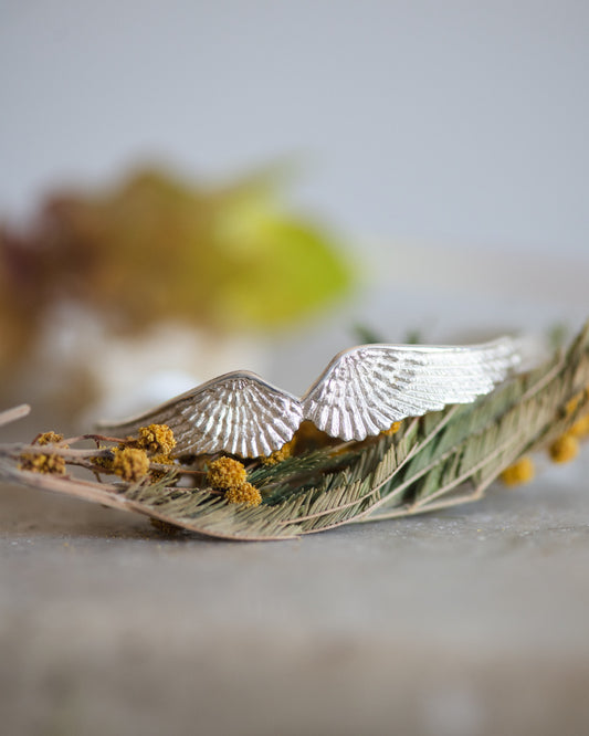 Wing Cuff Bracelet in Sterling Silver