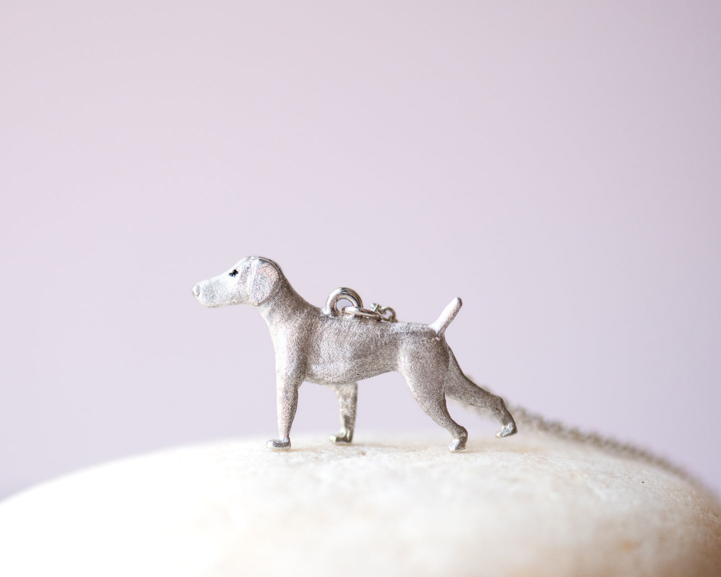 Hunting Dog in Sterling Silver