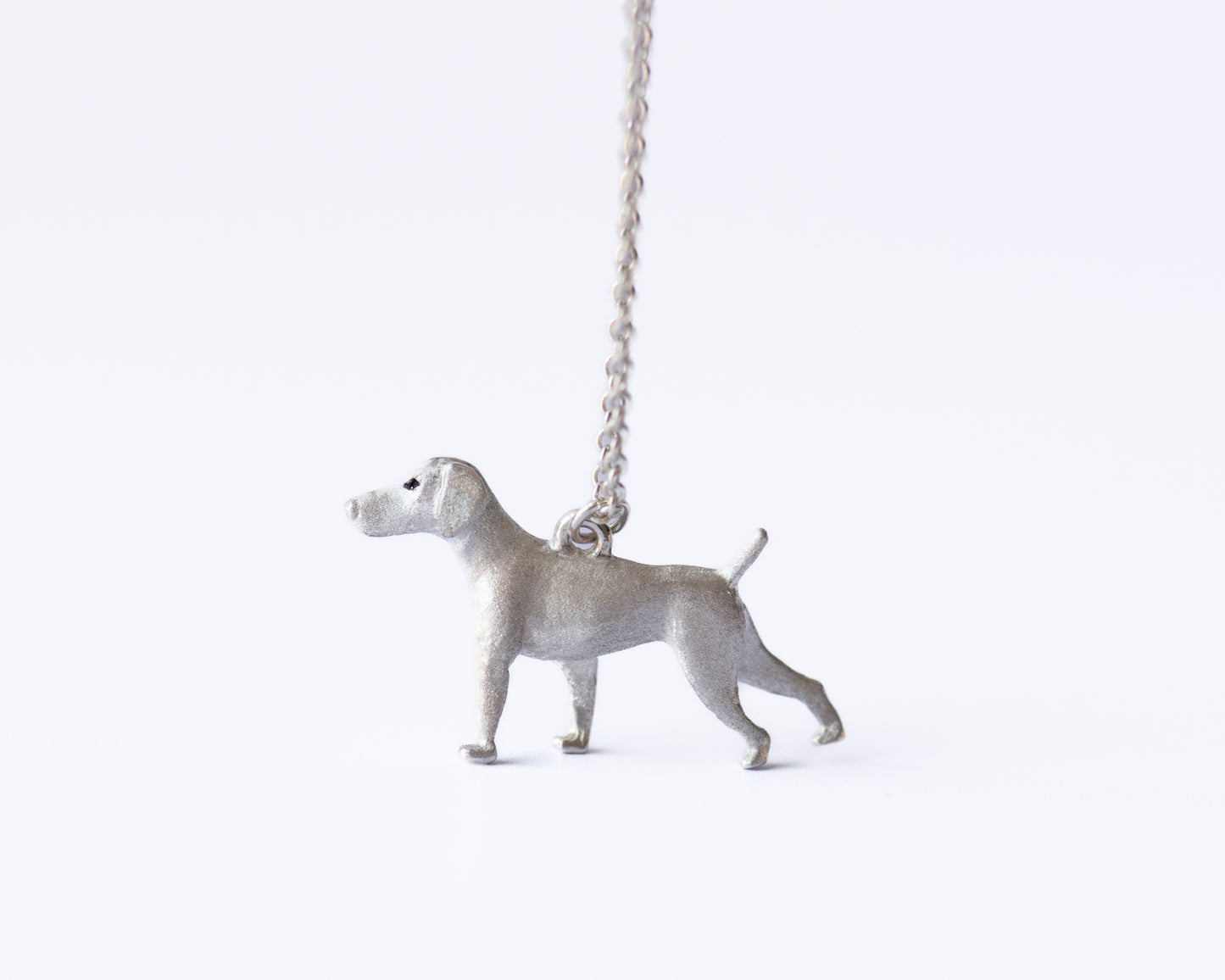 Hunting Dog in Sterling Silver
