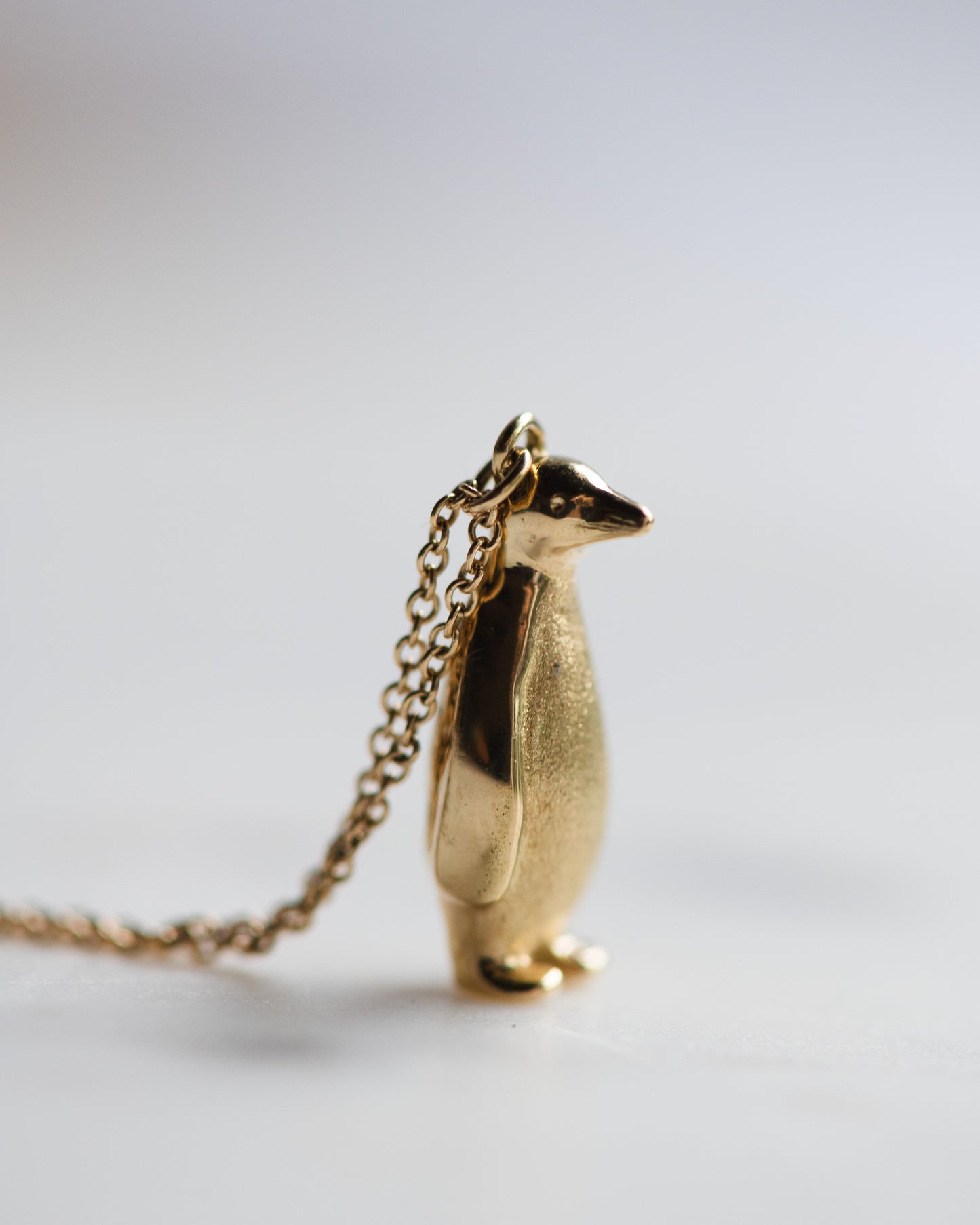 Penguin Pendant | 18K Gold
