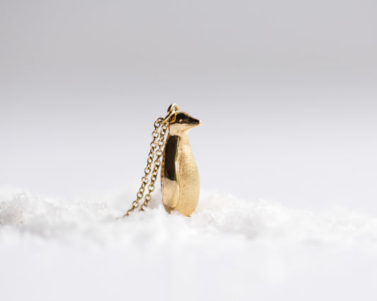 Penguin Pendant | 18K Gold