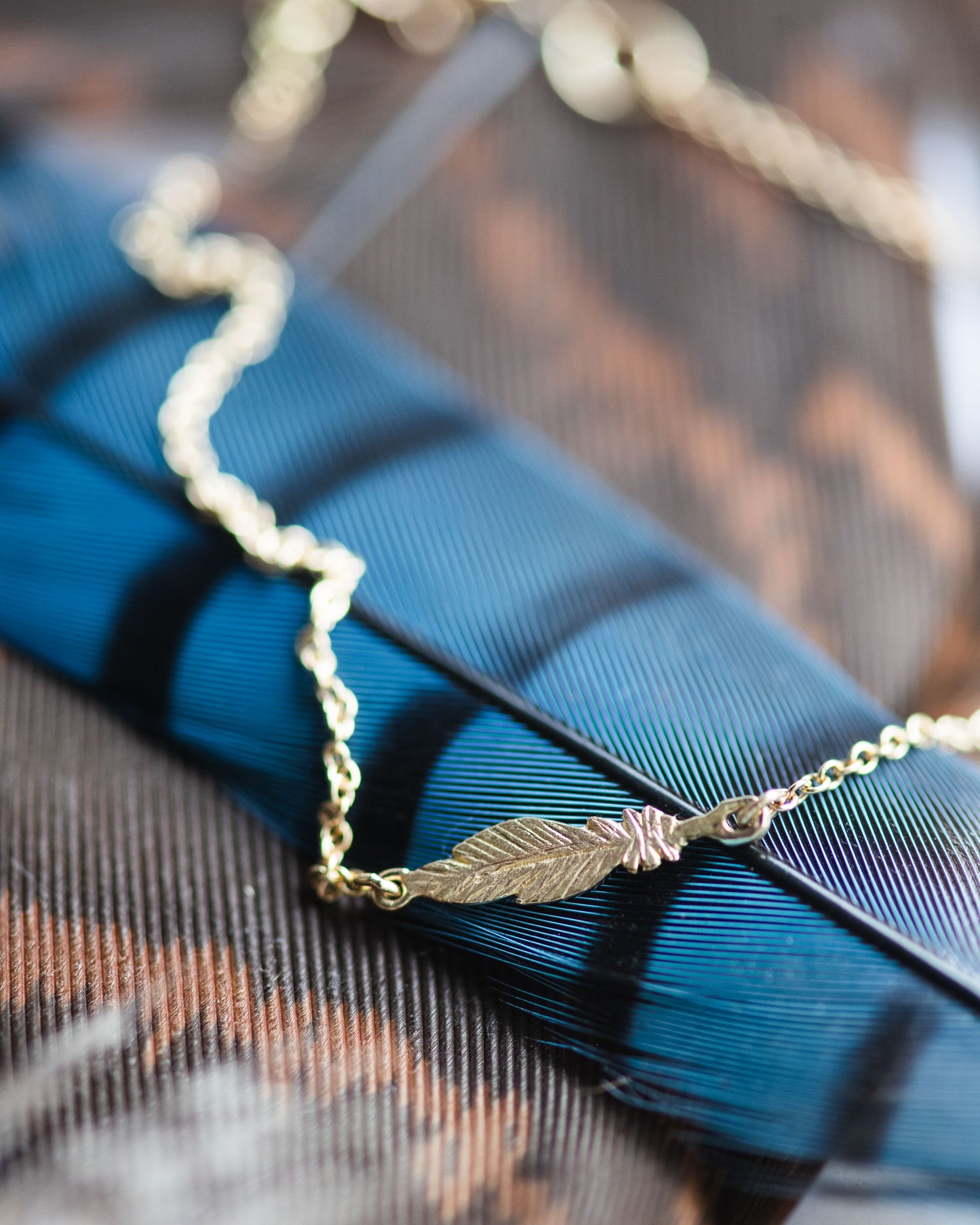 Feather Bracelet | 18K Gold
