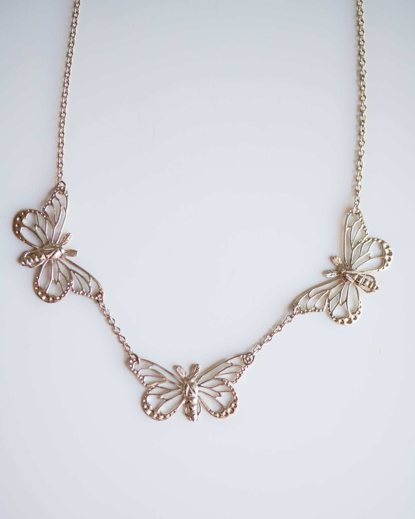 Triple Butterfly Necklace