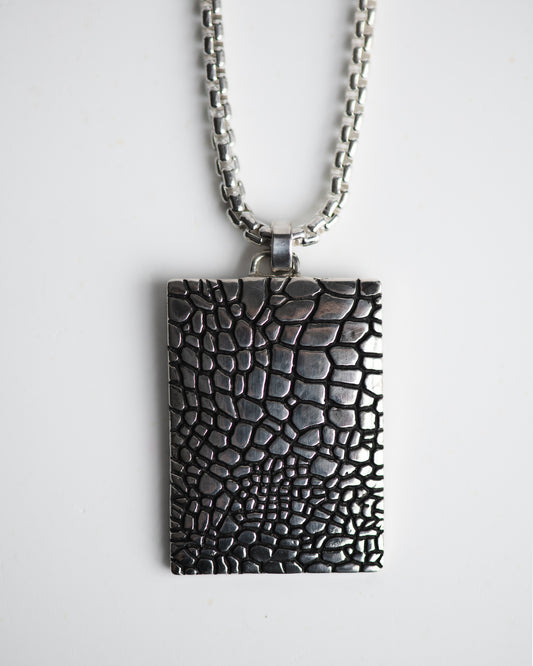 Reptile Texture Rectangular Pendant