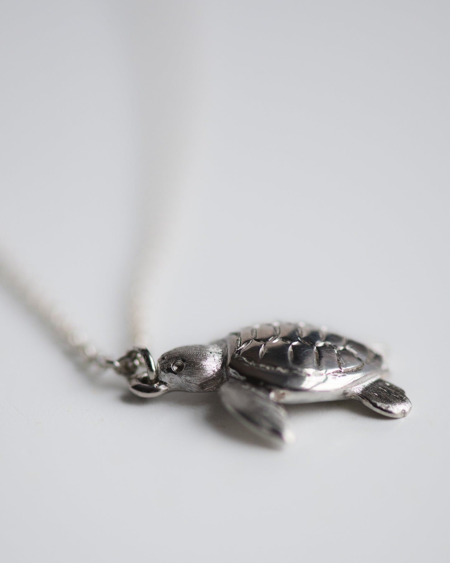 Sea Turtle Pendant in Sterling Silver