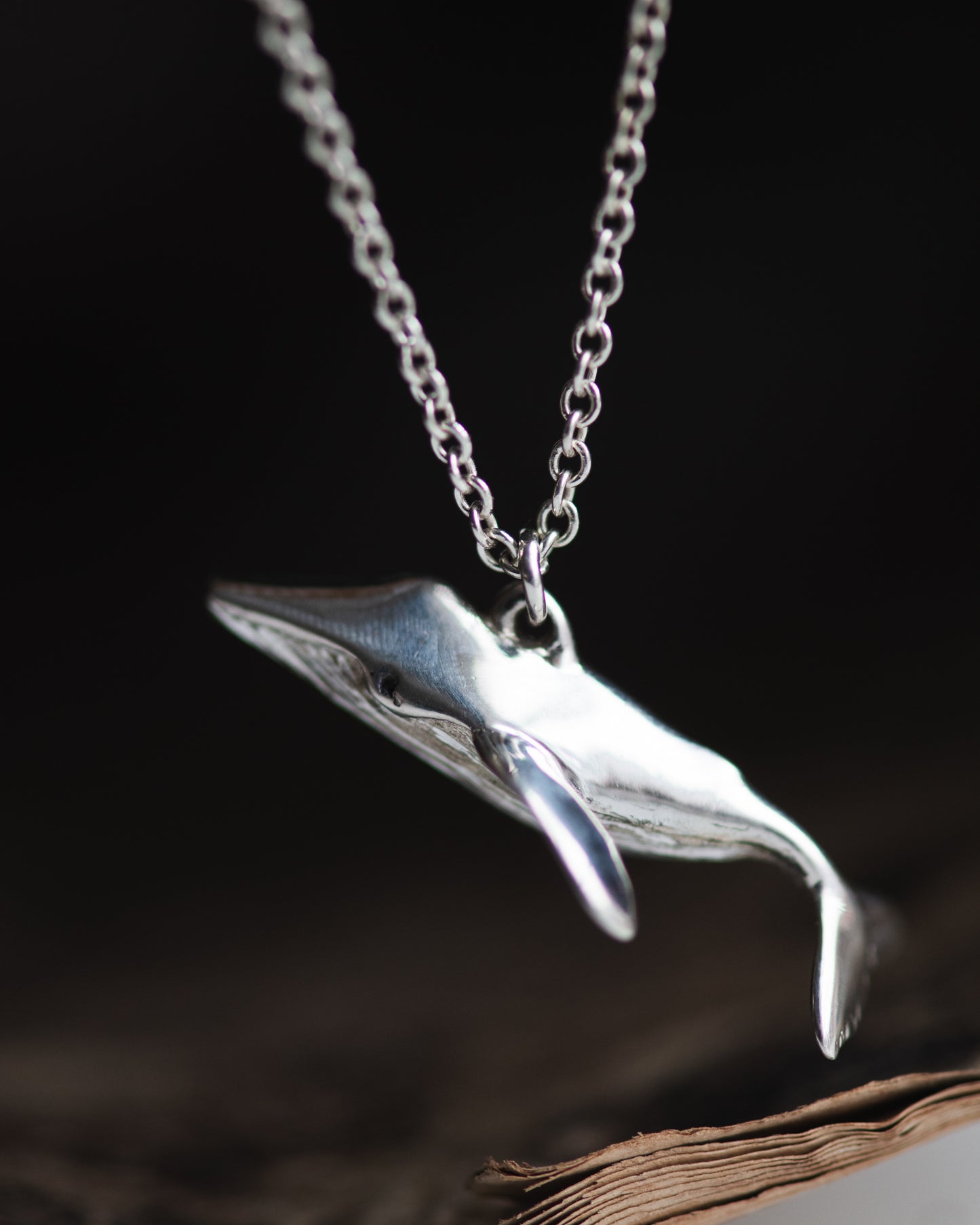 Humpback Whale Pendant in Sterling Silver