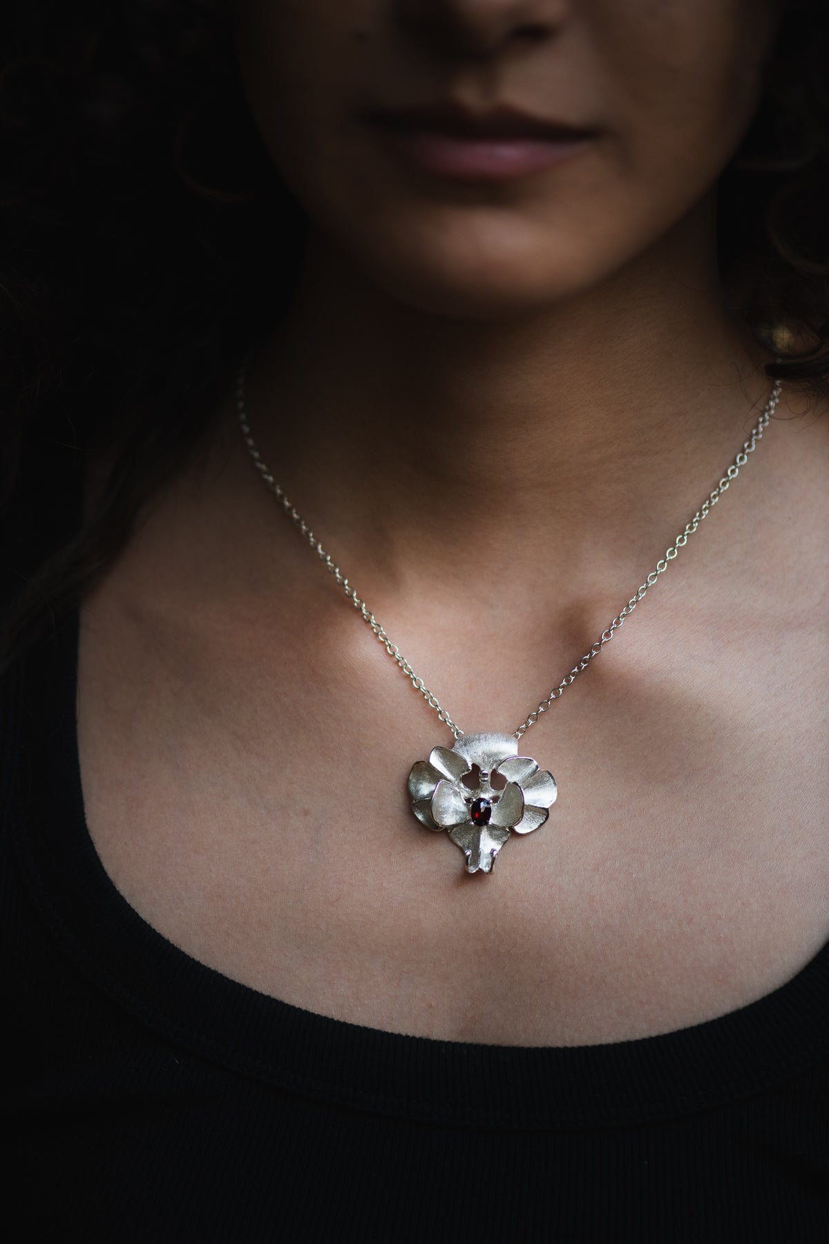 Phalaenopsis Orchid Pendant | Sterling Silver