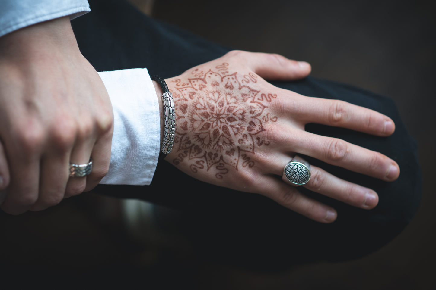 Reptile Texture Signet Ring