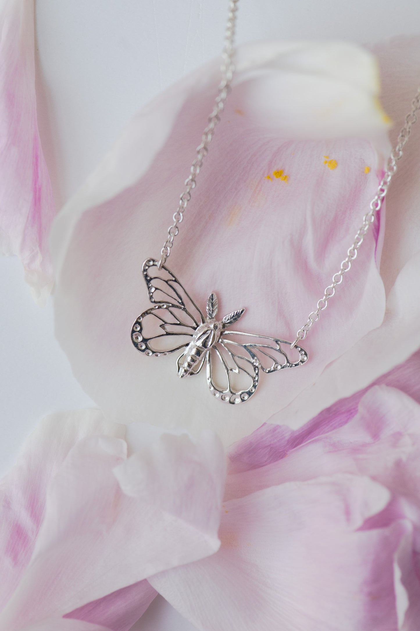 Butterfly Necklace in Sterling Silver
