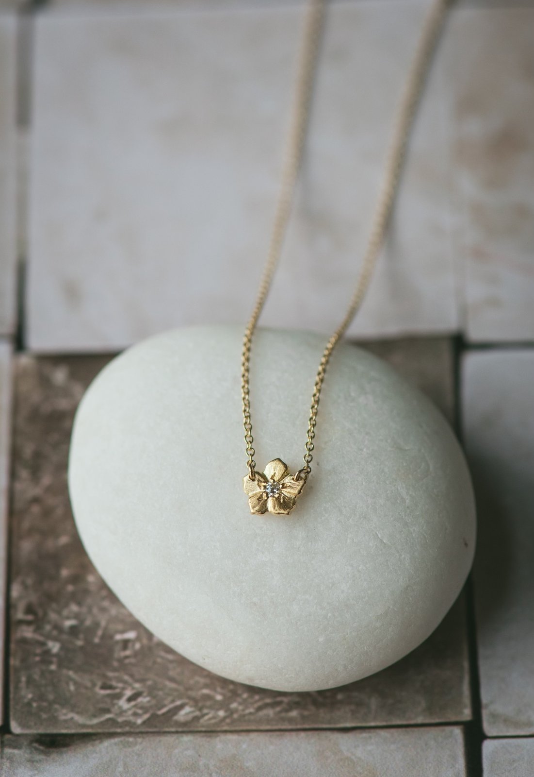 18K Forget-Me-Not Necklace