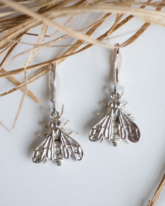 Bee Leverback Earrings