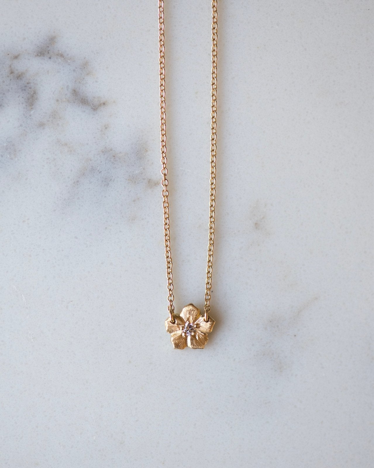 18K Forget-Me-Not Necklace