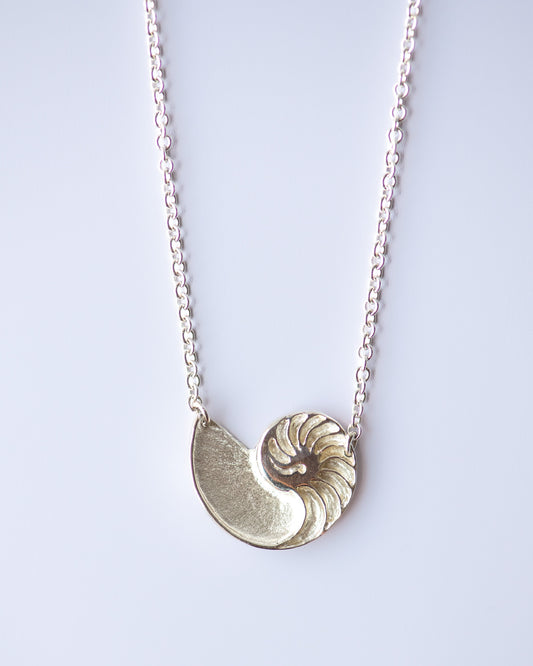 Nautilus Necklace in Sterling Silver