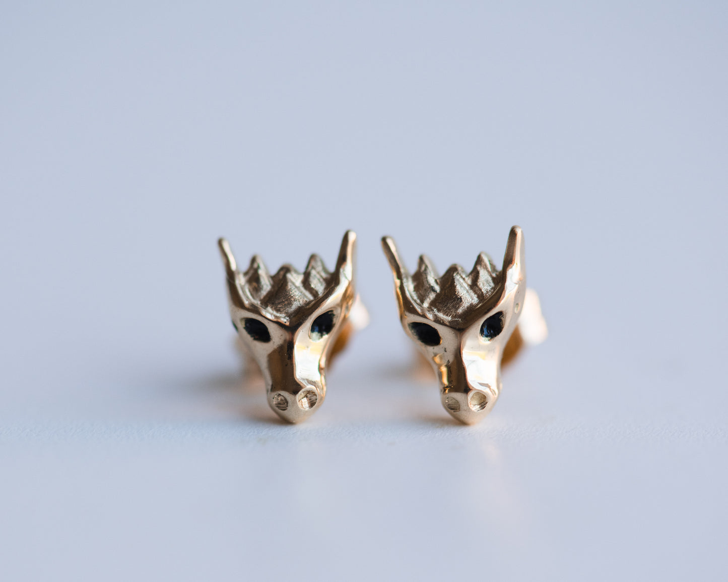 Dragon Stud Earrings | 18K Gold