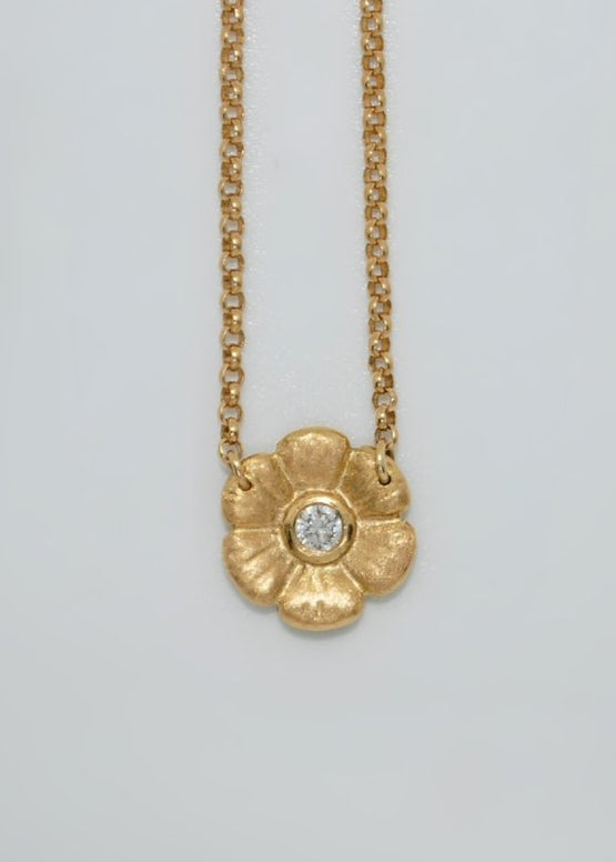 18K Wild Rose Necklace