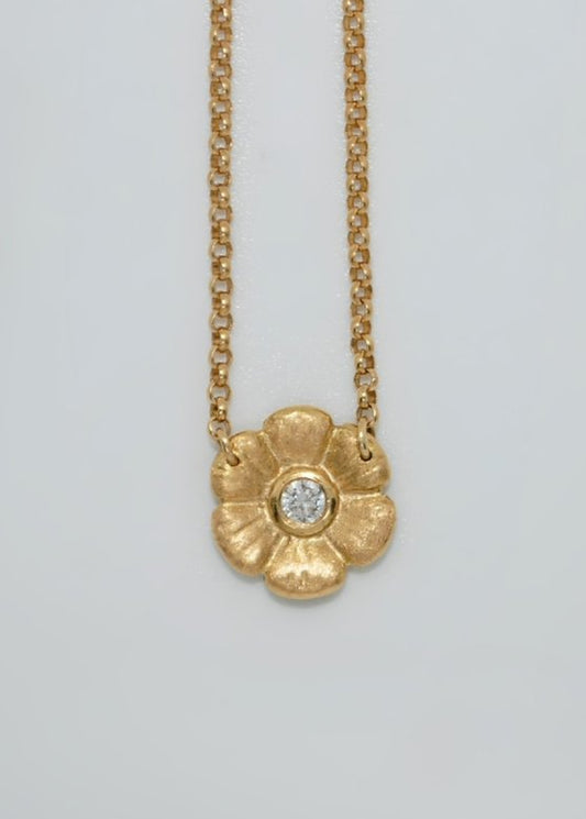 18K Wild Rose Necklace