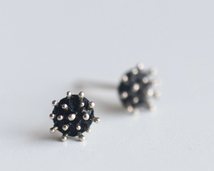 Dogwood Crown Earrings | Sterling Silver