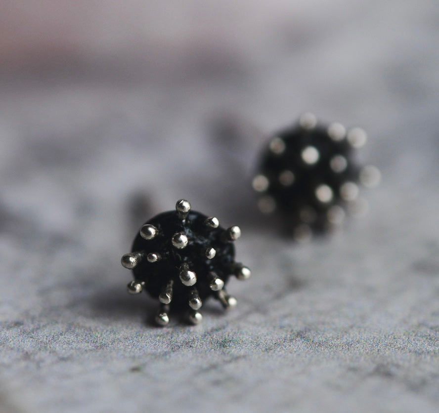 Dogwood Crown Earrings | Sterling Silver