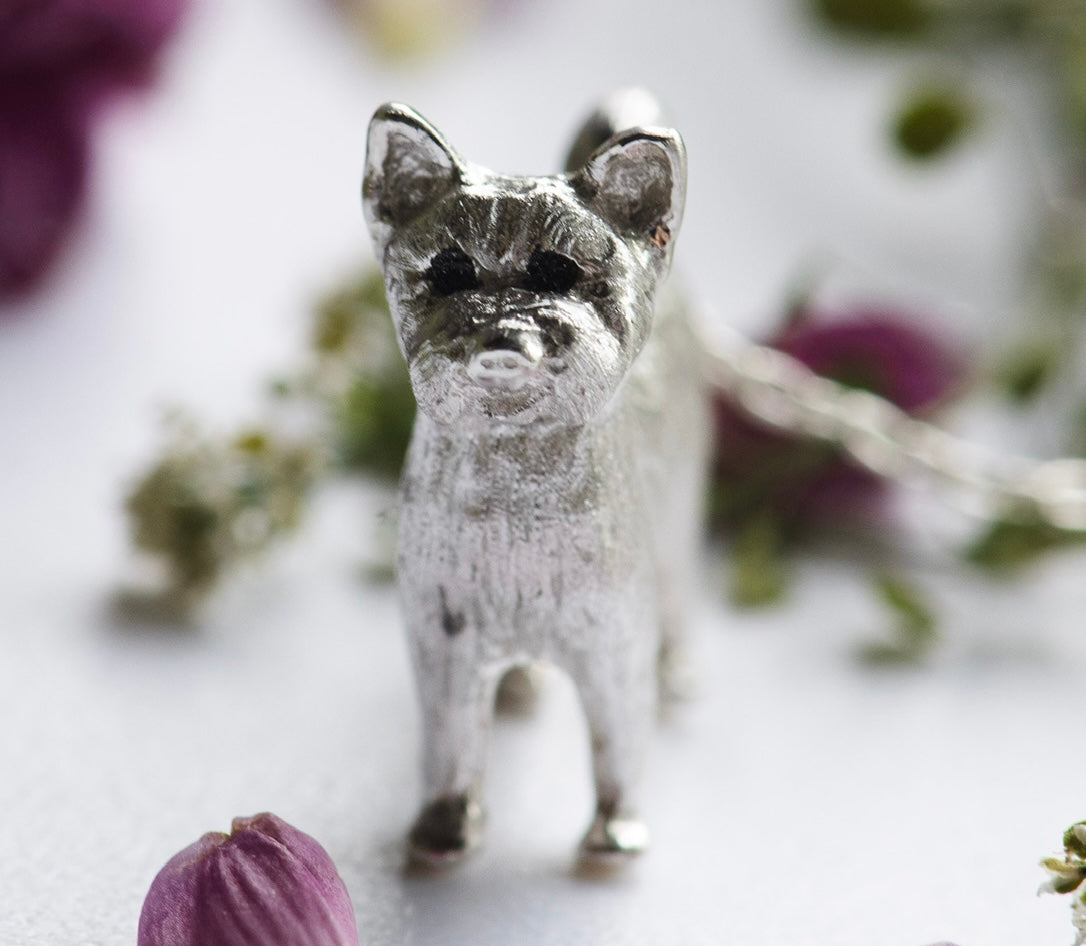 Pomeranian Pendant | Sterling Silver